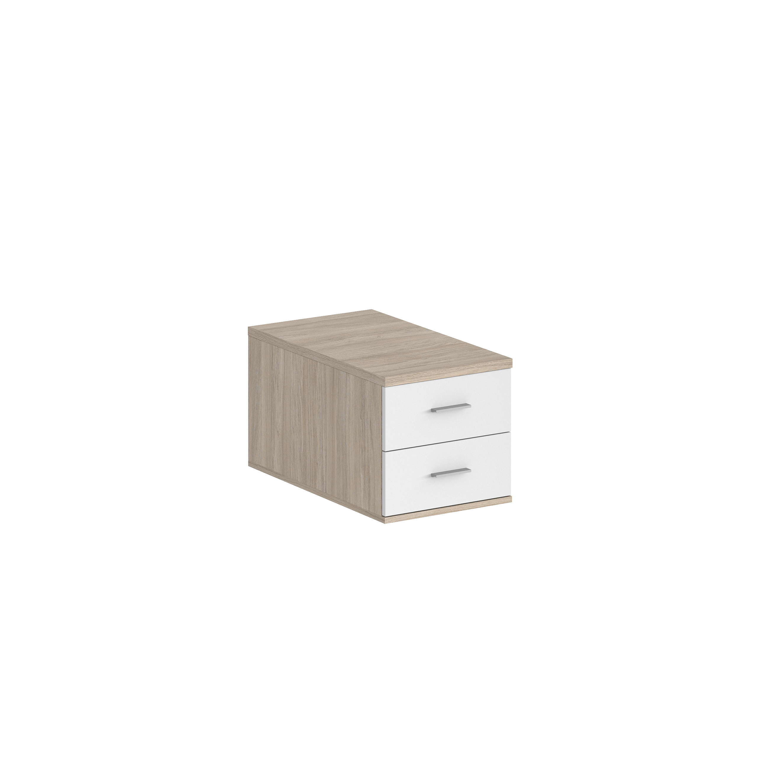 Подвесная тумба с 2 ящ., 700,  400х518х342 SG.537.OL.WH