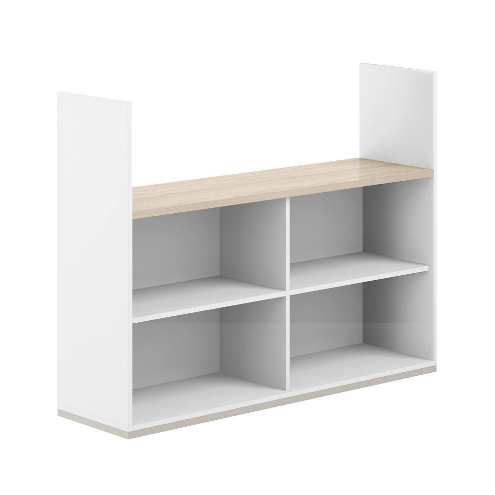 Стеллаж-комбо 1-стор. 1638 AG.253.WH.WH.AR