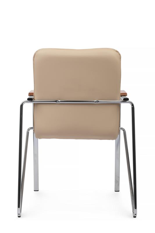 Стул Самба с деревянными подлокотниками SMB-02H Хром гальв.