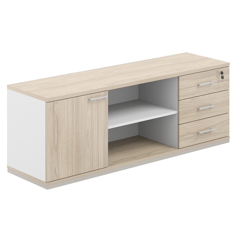 Тумба сервисная 1638х462х584 с замком AG.294.WH.AR.AR