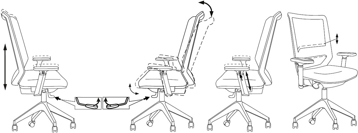 Кресло руководителя Бюрократ MC-G611NL-H