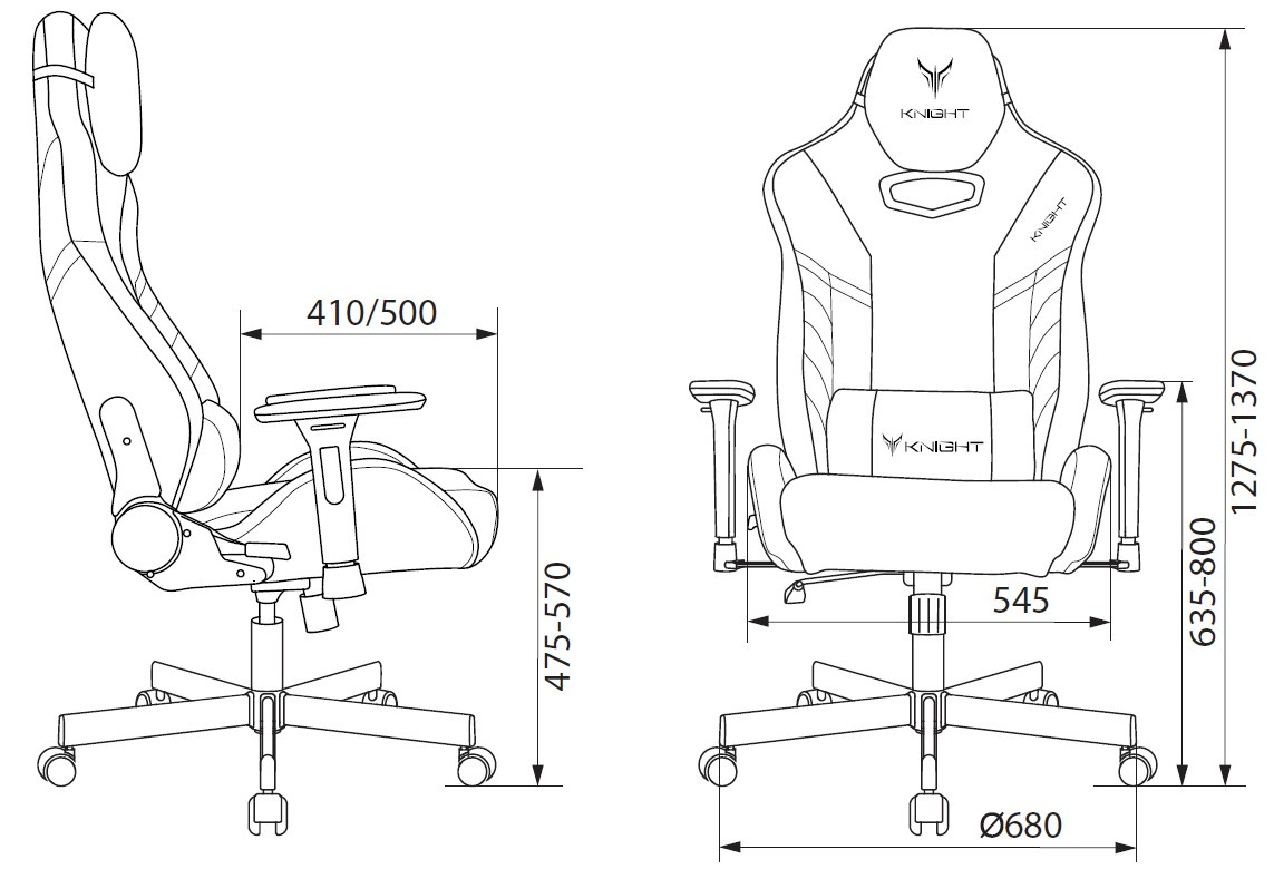 Кресло игровое Knight Thunder 5X