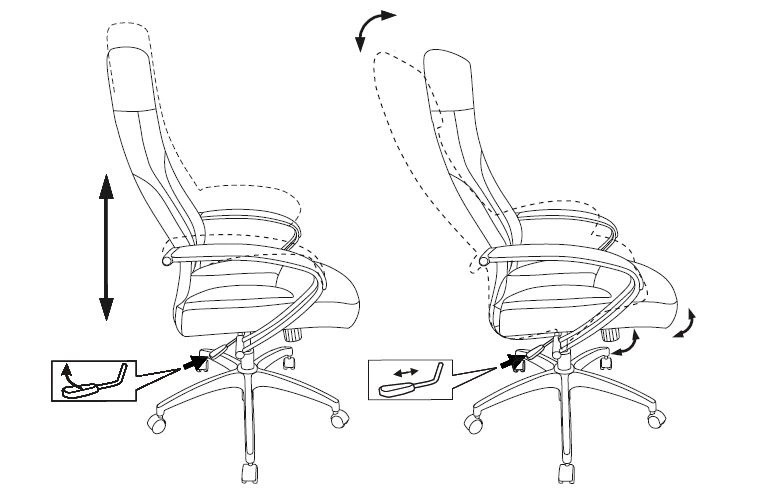 Кресло руководителя Бюрократ CH-608Fabric