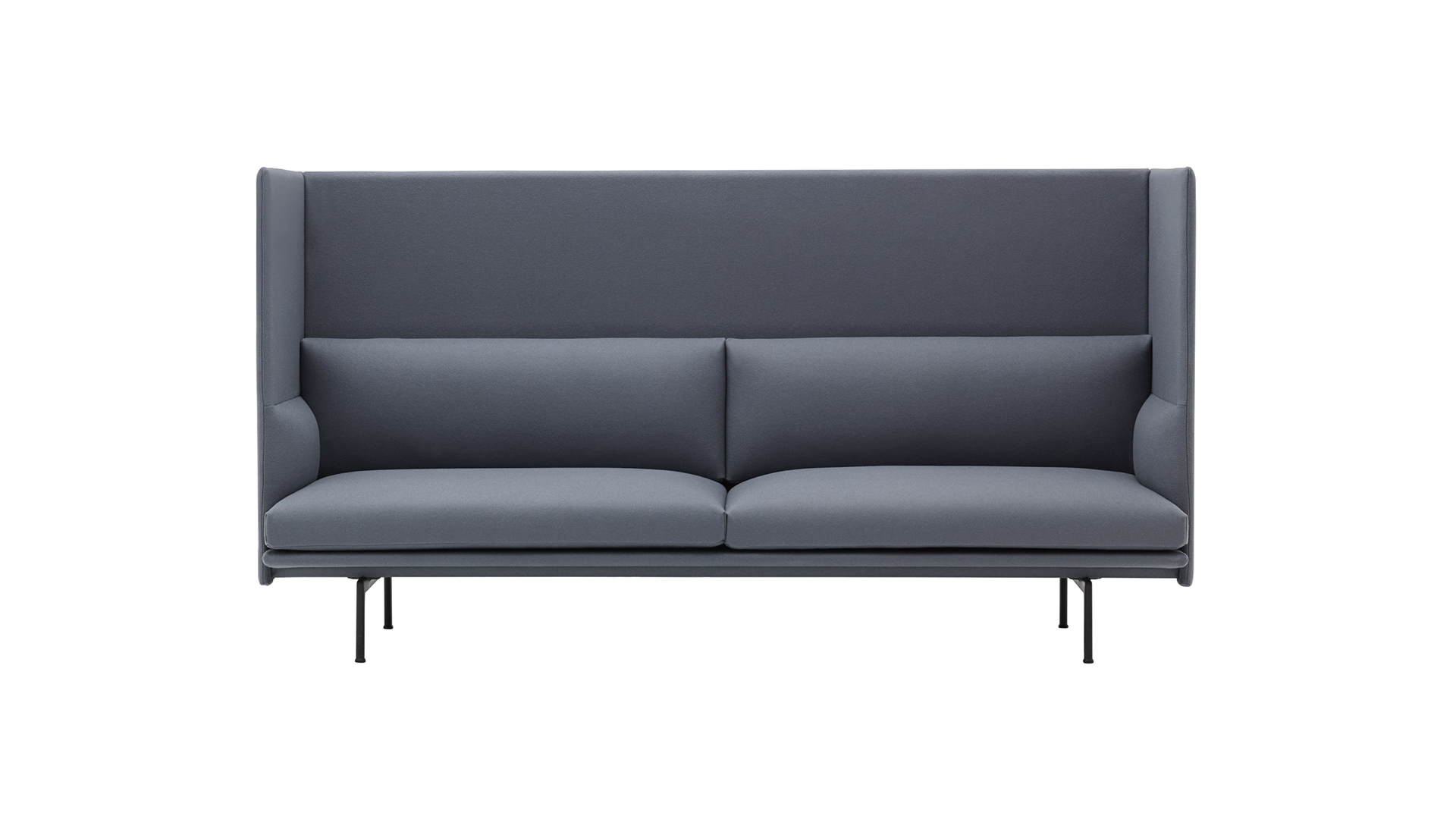 Диван трехместный Pratt с высокой спинкой