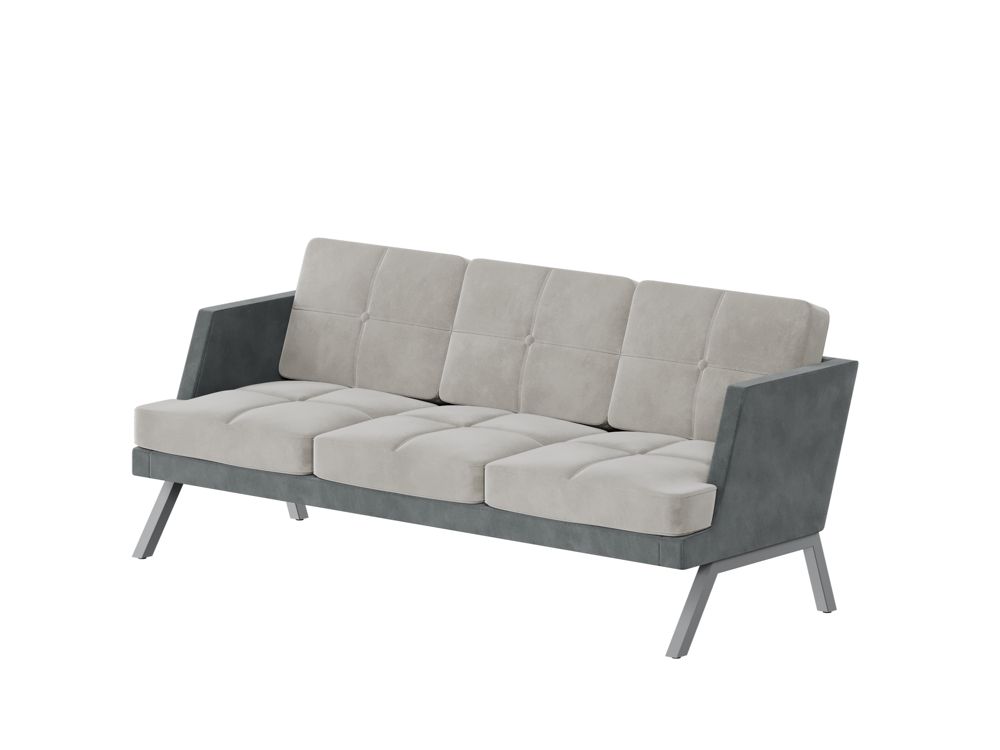 Aldo Диван трёхместный с декором из пуговиц ALDB-03L