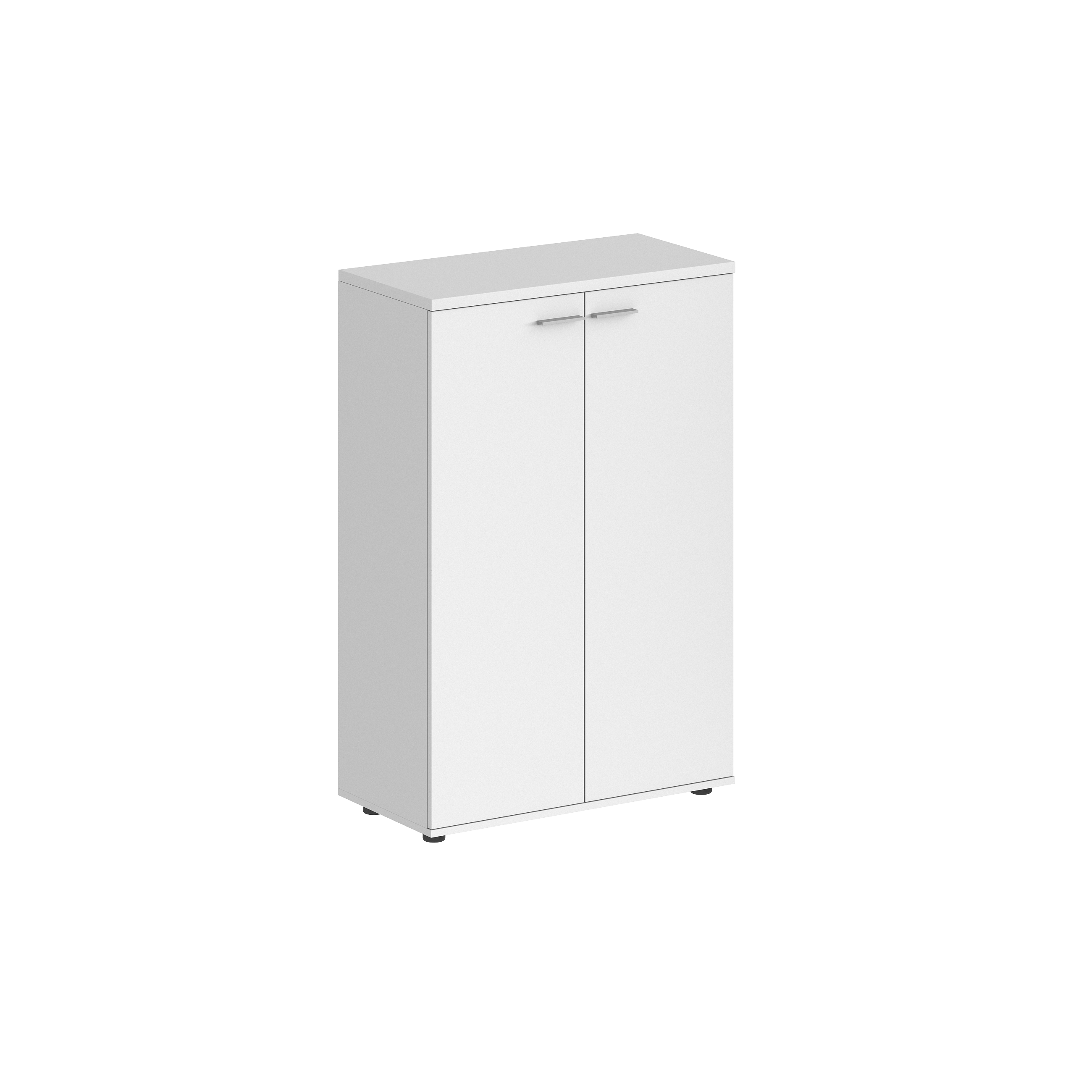 Шкаф средний 800х400х1200, 2-х дв., з.ст ЛДСП SG.813.WH.WH