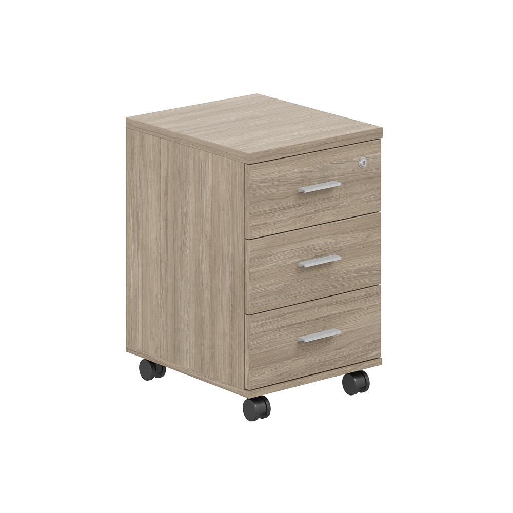 Тумба мобильная с 3 ящ. 404х460х619, с замком, з.ст.ДВП SG.610.OD.OD