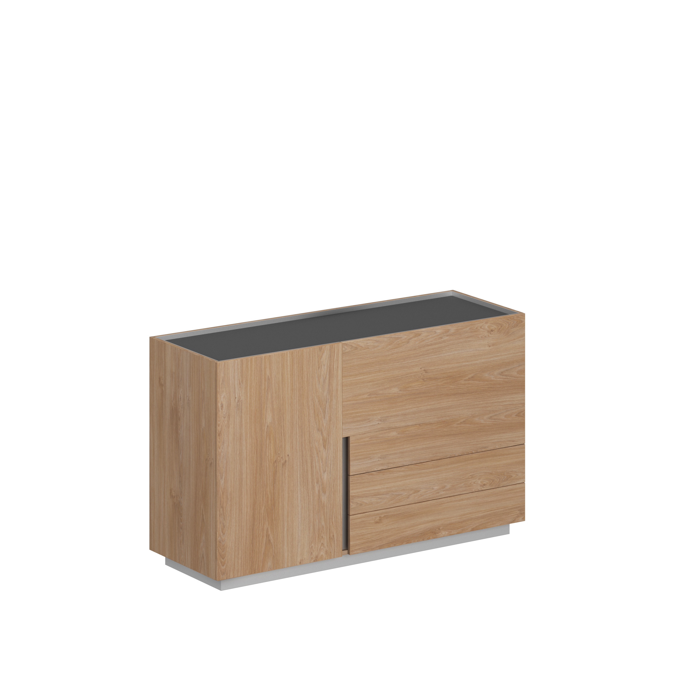 Шкаф 1600x550x975, правый OL-060-20-14.GN.GN.GN.R