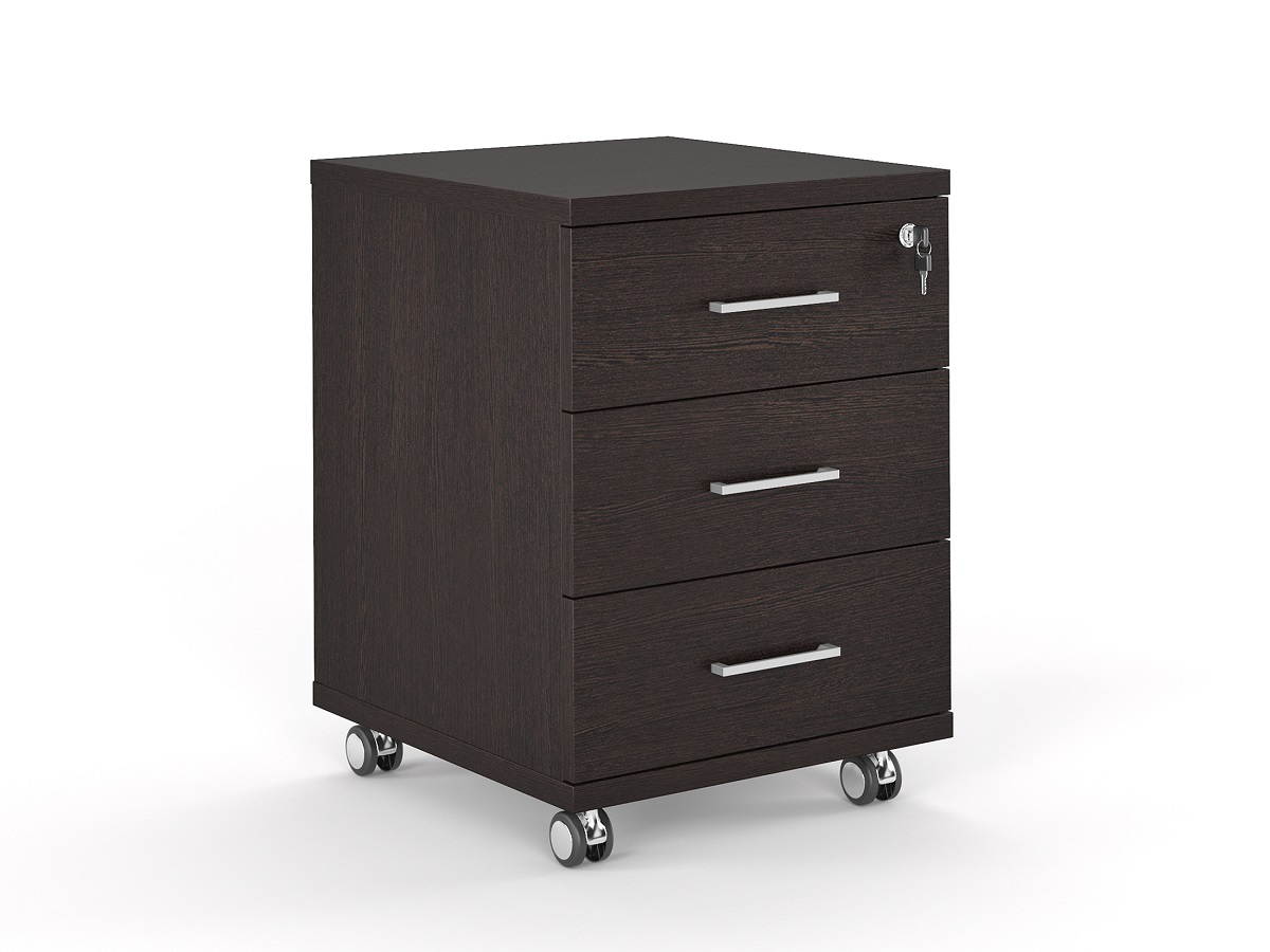 Тумба мобильная с замком на верхний ящик TRF201