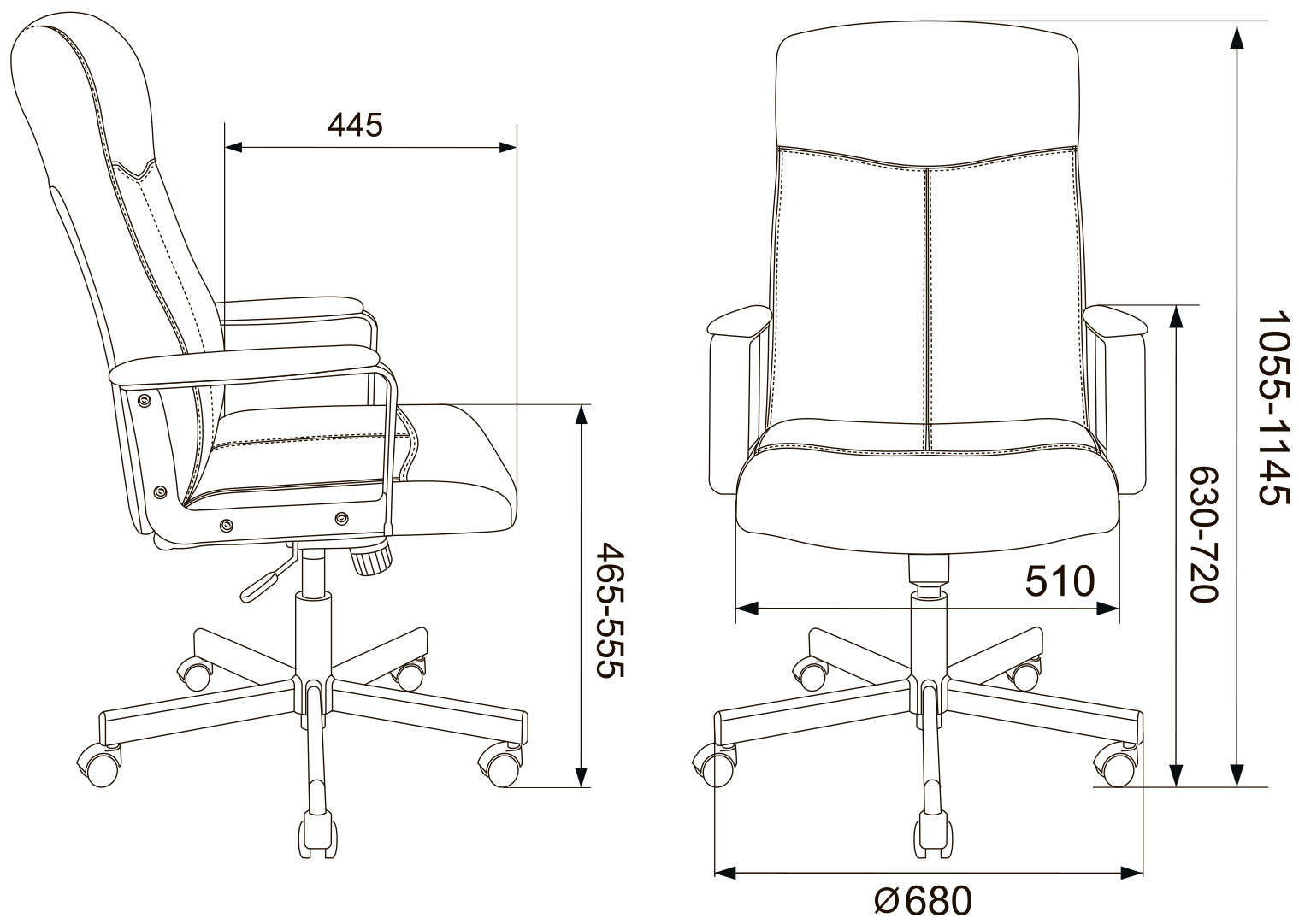 Кресло руководителя Бюрократ DOMINUS