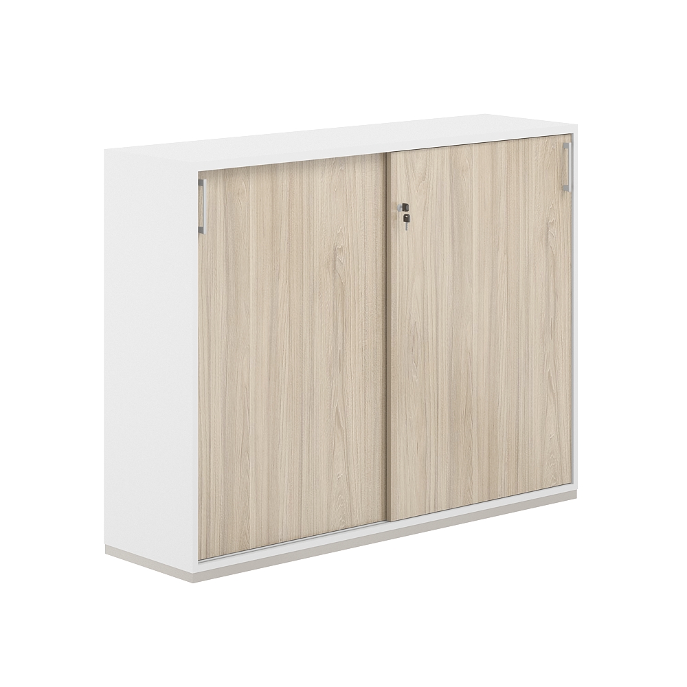 Шкаф-купе 3 ур. 1238х400х1111 AG.244.WH.WH.AR