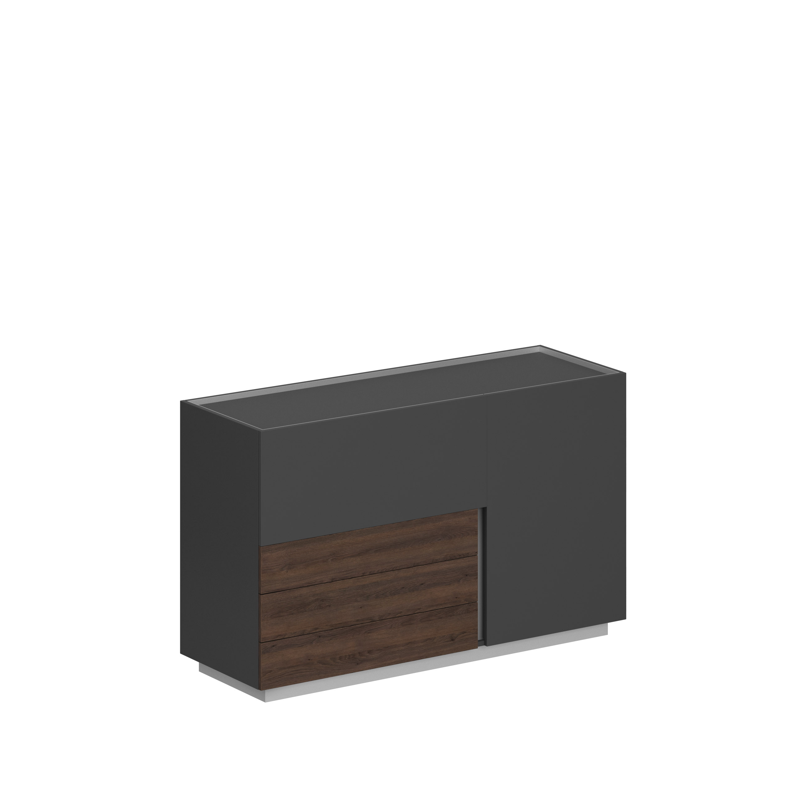 Шкаф 1600x550x975, левый OL-20-14.OS.OS.DT.L