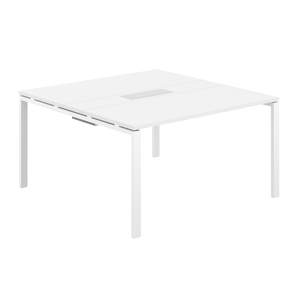 Стол переговорный комбинированный 1400х1438х750 МК60х30 SG.282.WH.63.WH.WH