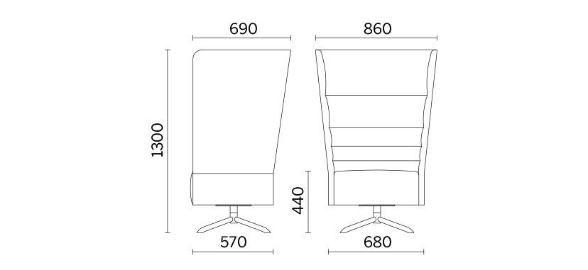 Мягкое кресло Cell128-4