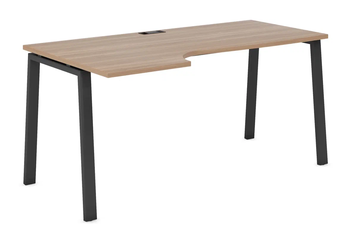 Стол криволинейный 1,4м. левый на А образном м/к 60х30 гл. 700/900 EVL106SX/А/60*30