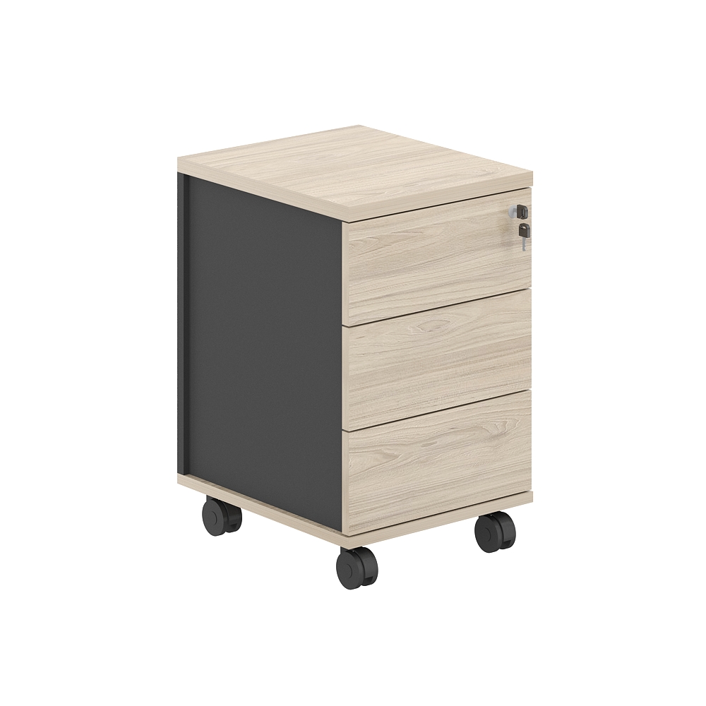 Тумба мобильная 3 ящ. метаб. AG.272.AN.AR.AR