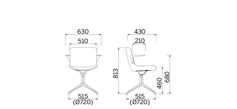 Кресло Milos Life Chair with 4-star base