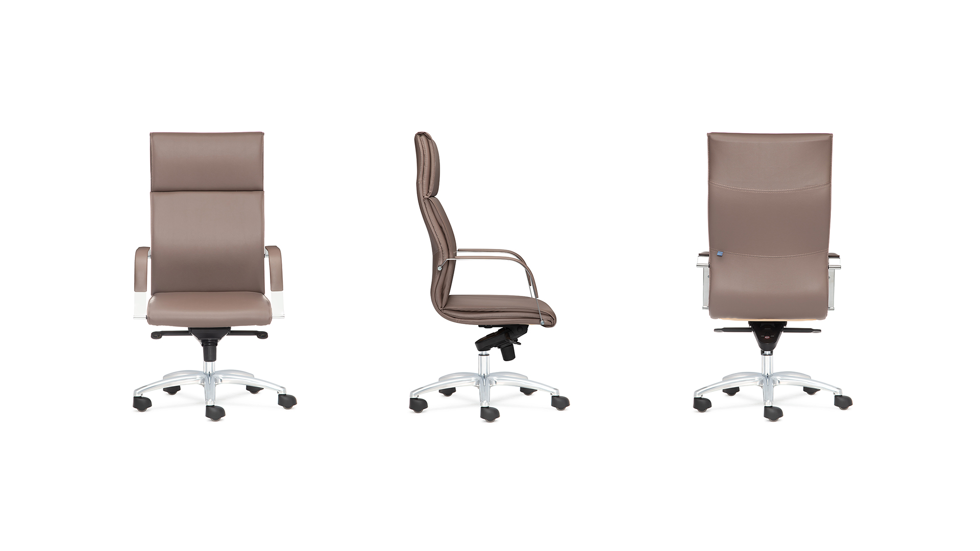 Офисное кресло Bern с высокой спинкой на крестовине с колесами