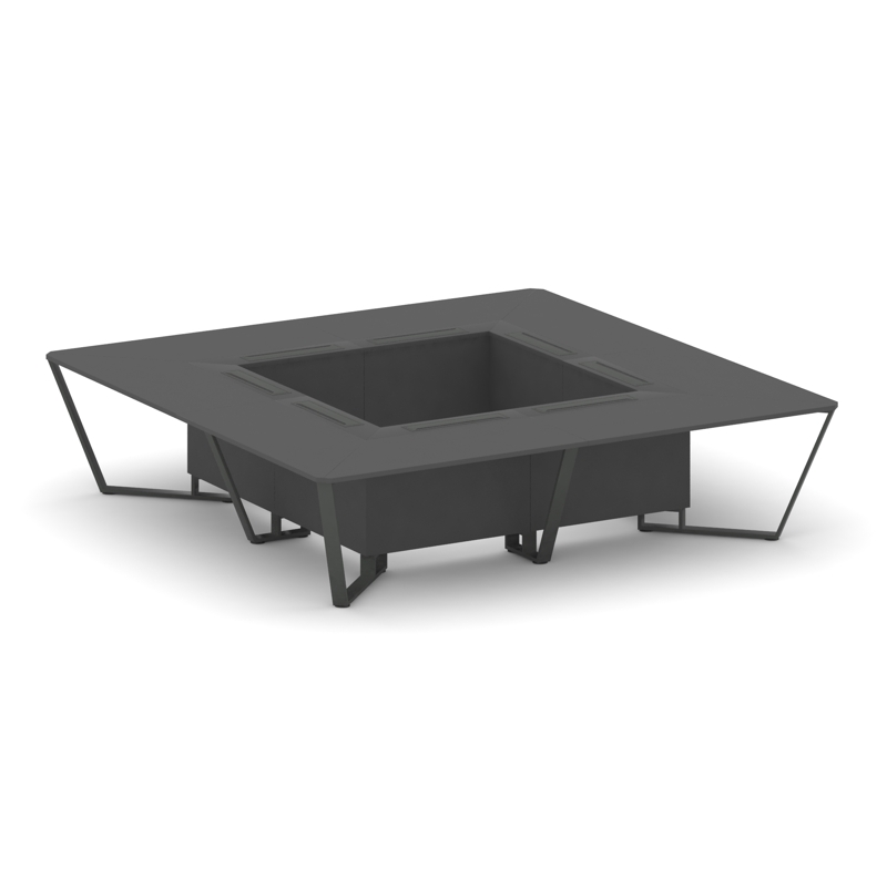 Steel Meet Стол переговорный квадратный KDK-PR.B.SP-16K