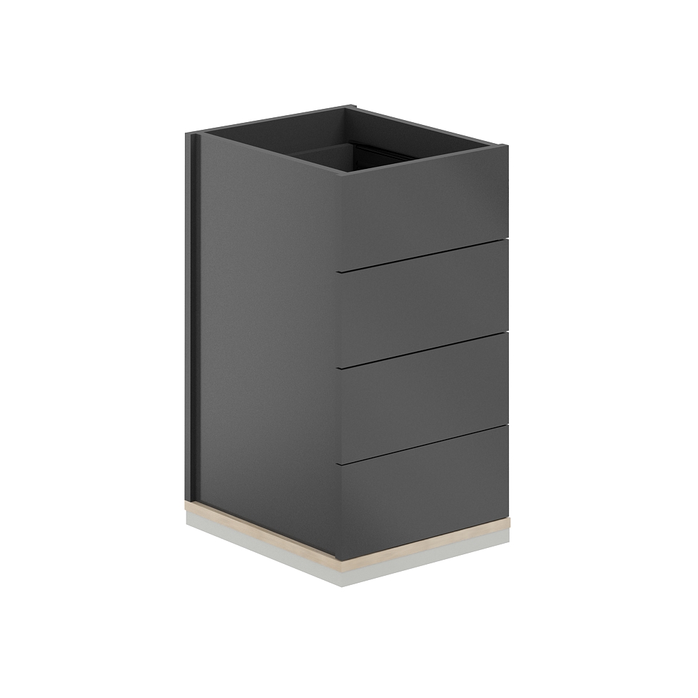 Тумба приставная 4 ящ. метаб. AG.282.AN.AR.AN