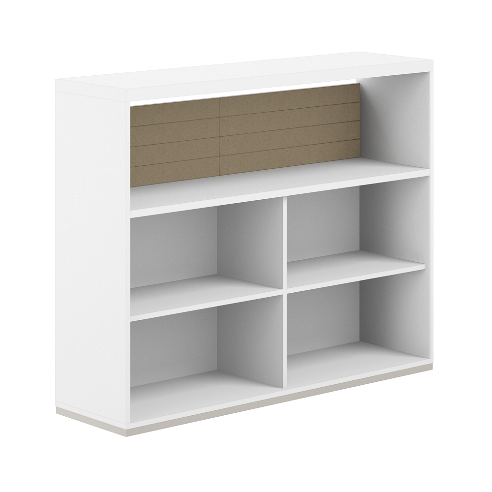 Стеллаж-комбо 1-стор. 1638 с топом, с экраном тканевым низким AG.253.101.653.BG