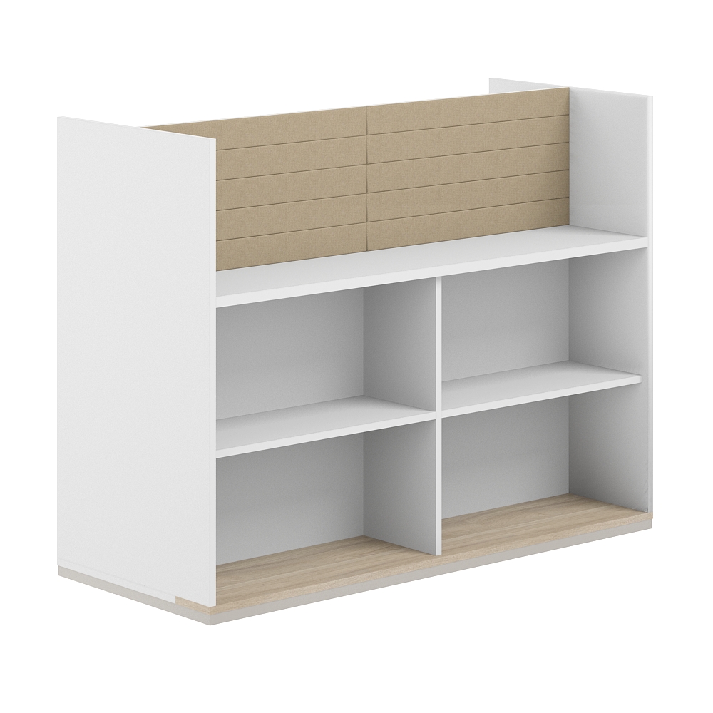 Стеллаж-комбо 2-стор. 1638, с экраном тканевым высоким AG.256.300.666.BG