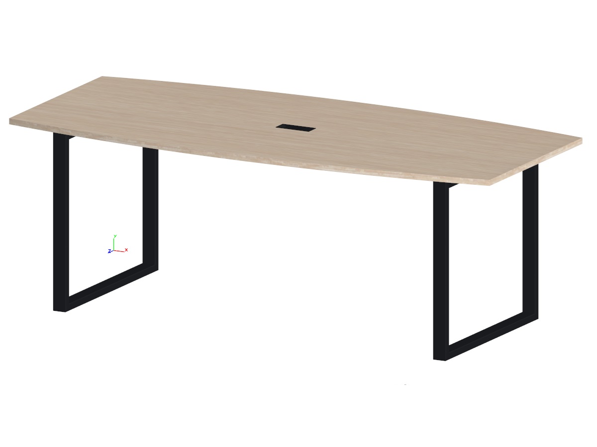 Стол переговоров 2,2м на мет. опорах* EVL822/О/60*30