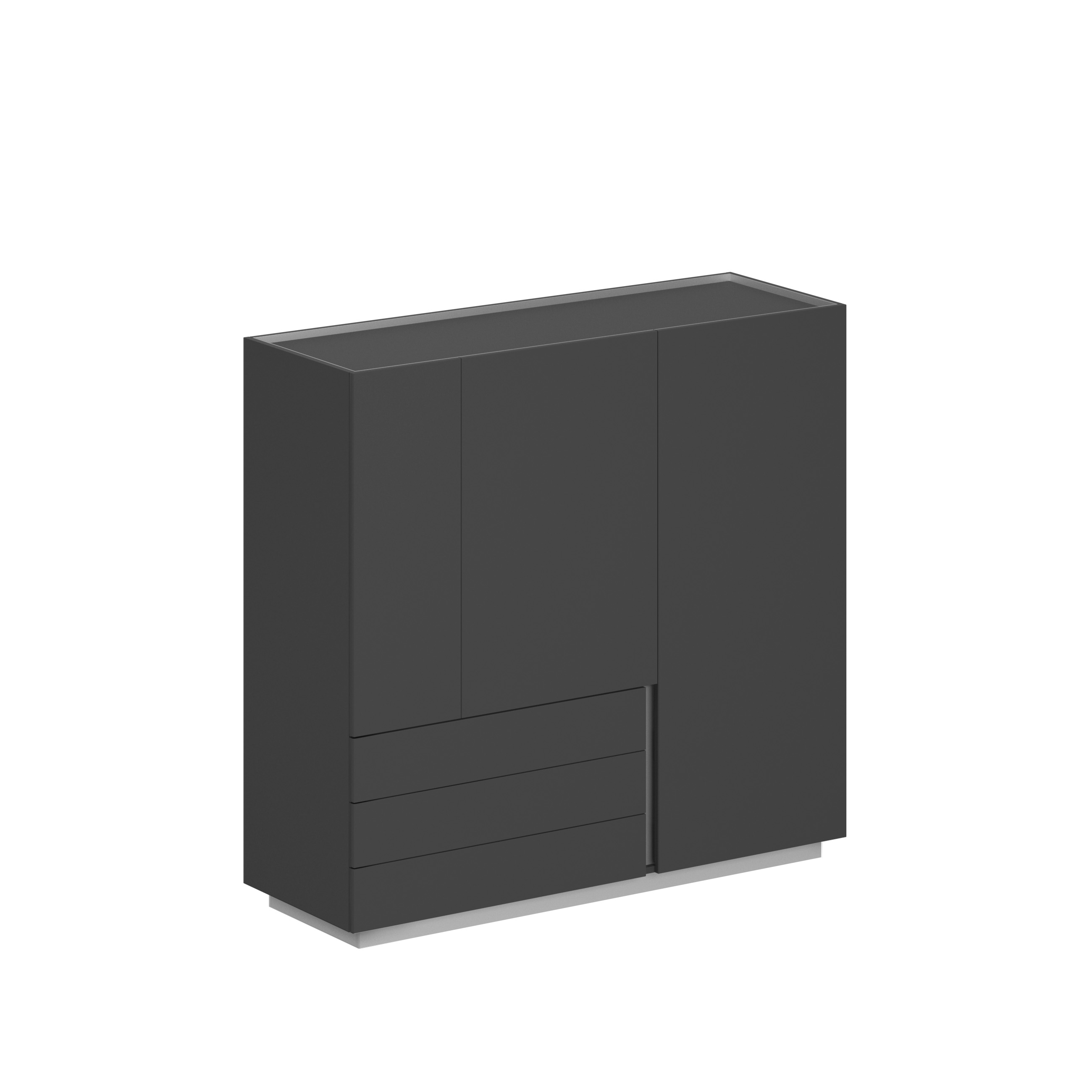 Шкаф 1600x550x1520, левый OL-20-17.OS.OS.OS.L