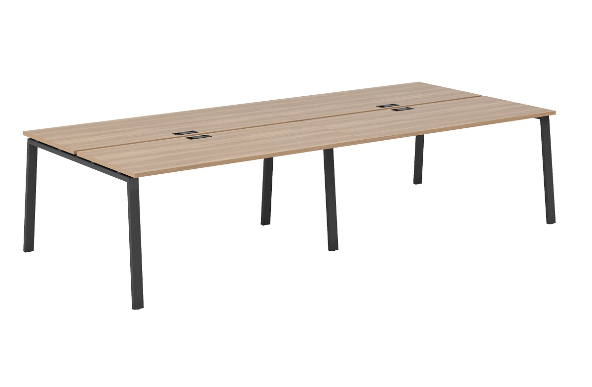 Рабочая станция на 4 места на А образном м/к 60х30 EVL666/А/60*30