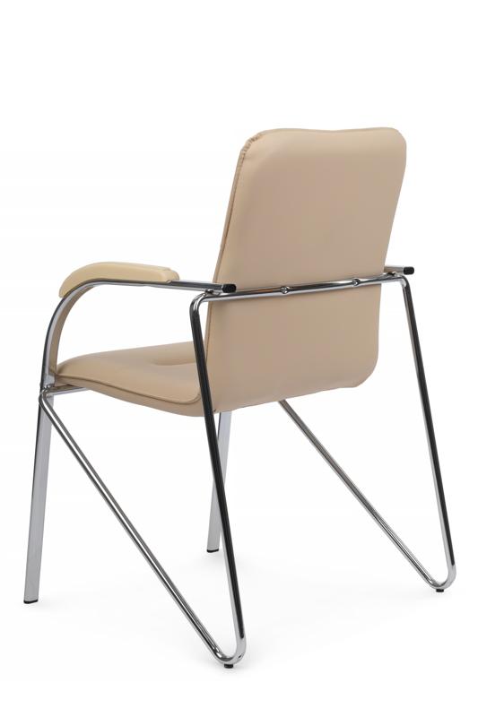 Стул Самба с пластиковыми подлокотниками SMB-03H Хром гальв.