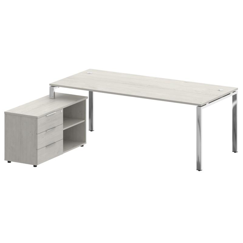 Metal System Direct Стол руковод. с тумбой БГ.СРТ-6.9 (L) 2100*1720*75