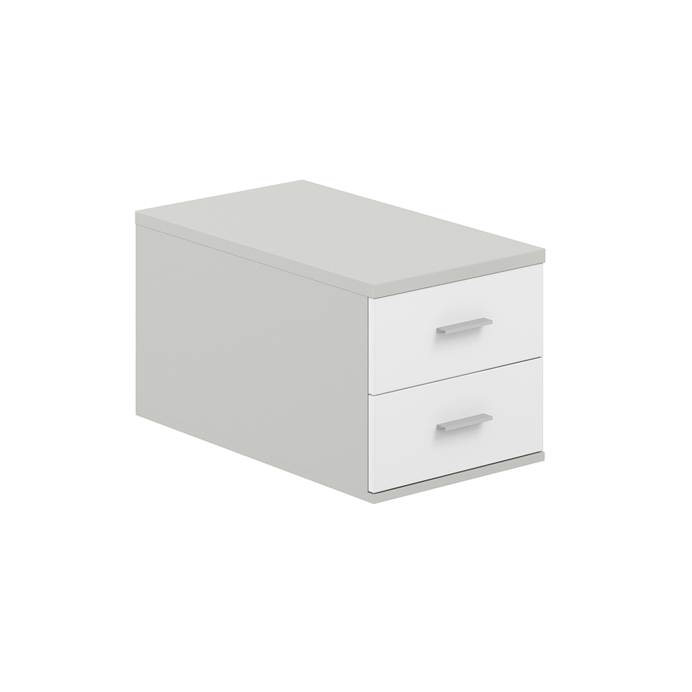 Подвесная тумба с 2 ящ., 700,  400х518х342 SG.537.SH.WH