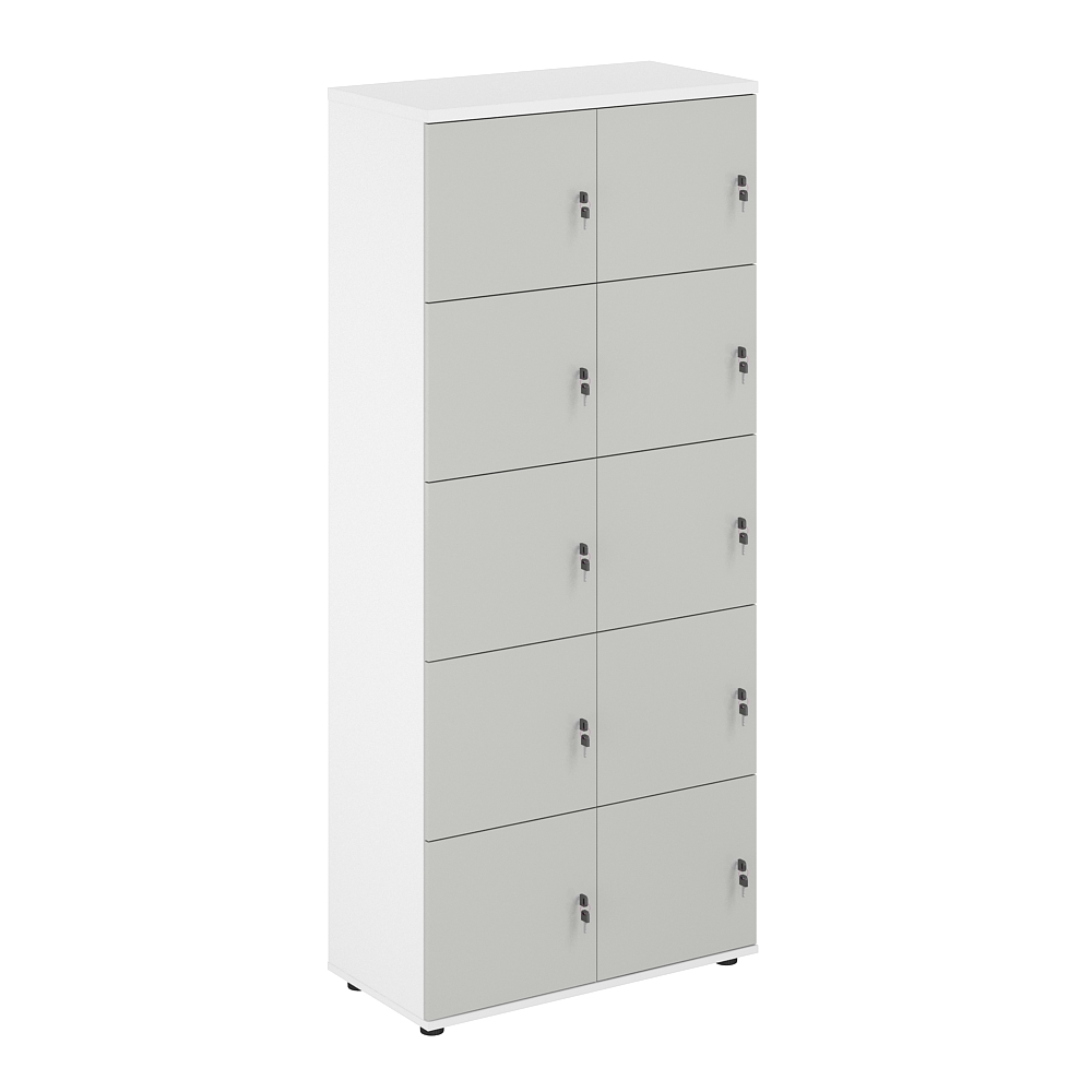 Локер 10 ячеек 800х400х1866 SG.820.WH.SH