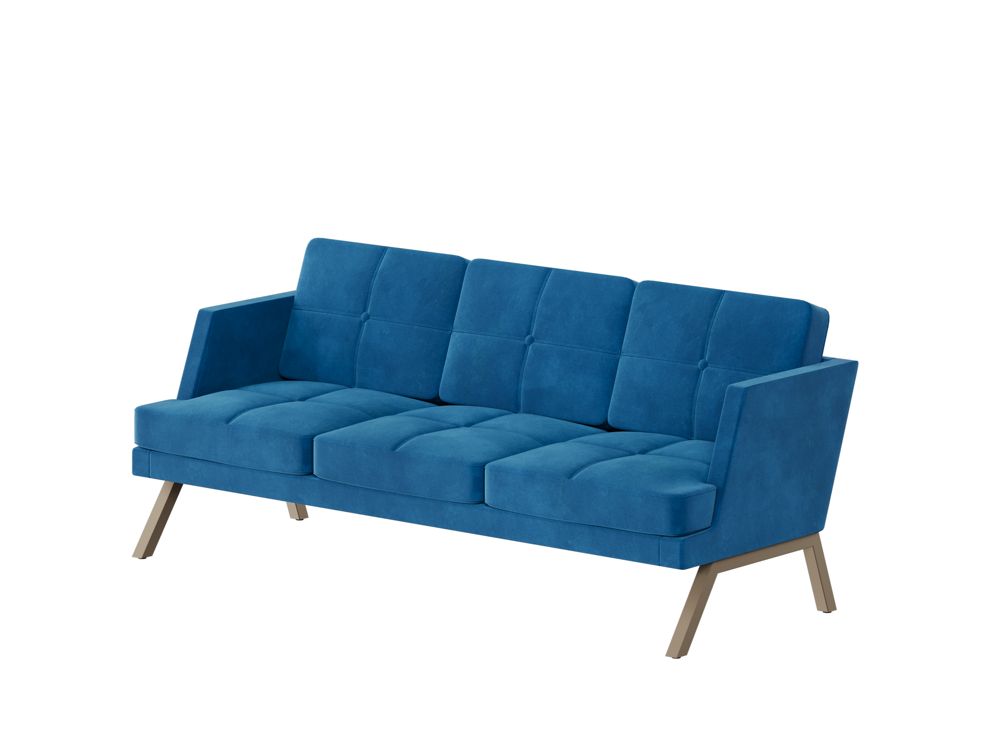 Aldo Диван трёхместный с декором из пуговиц ALDB-03L