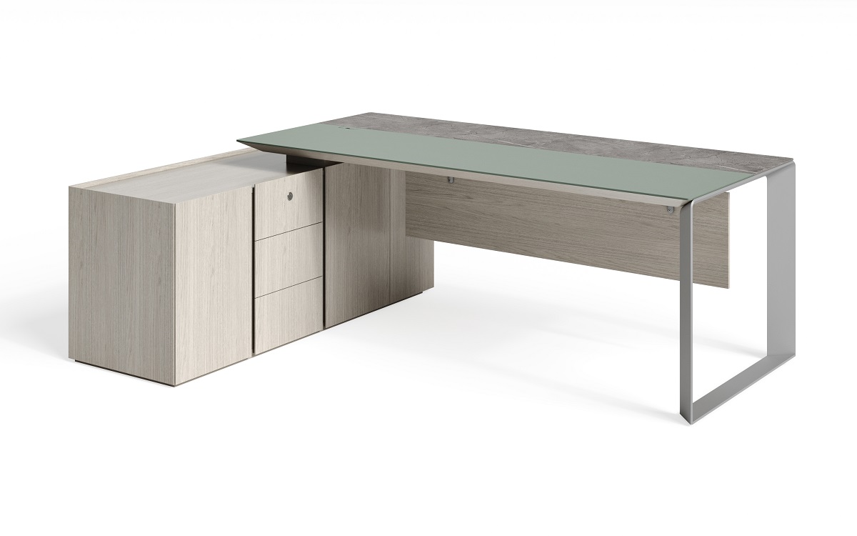 Стол письменный, левый 2,2м. E1ZP2216L/TA85