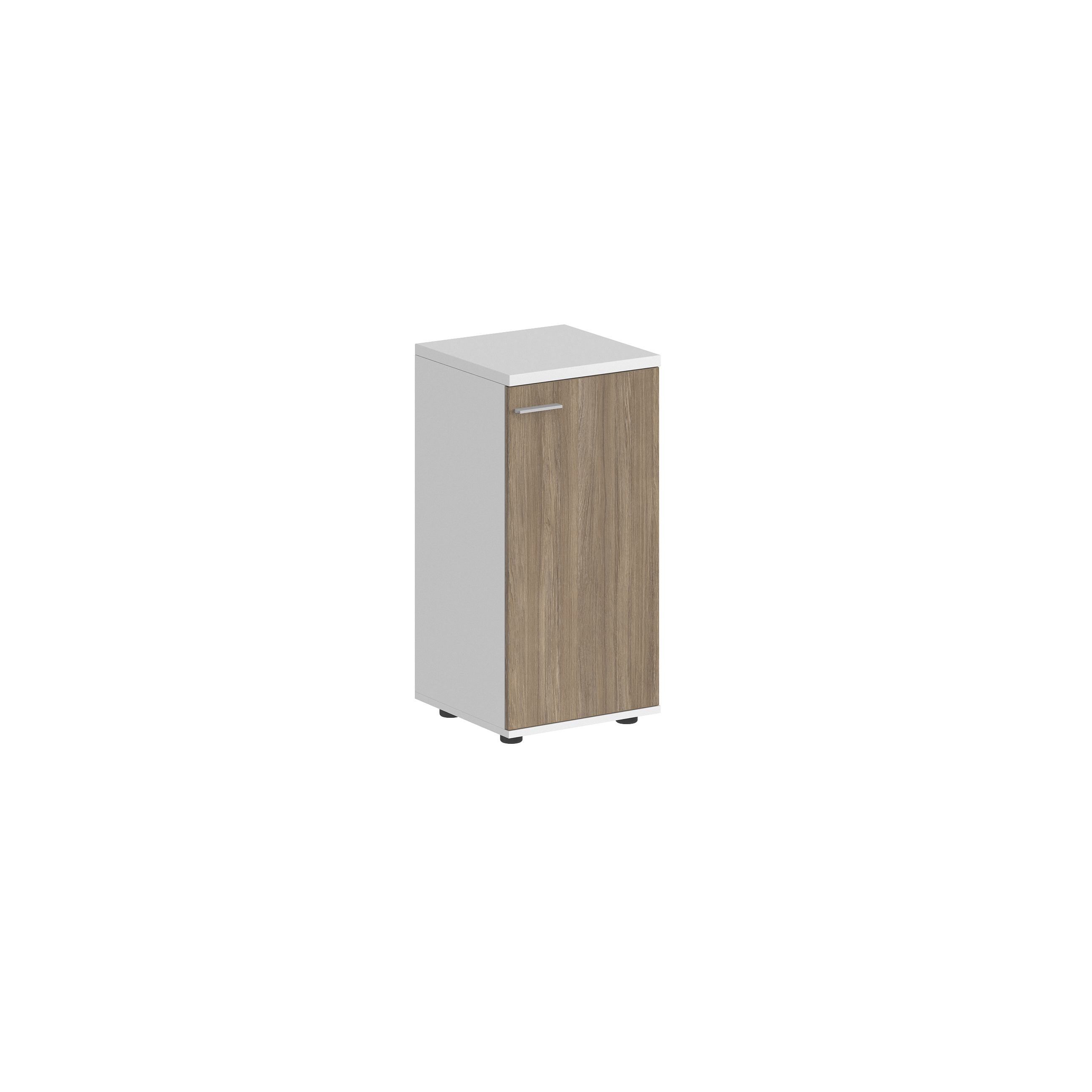 Шкаф низкий 400х400х825, 1 дв., з.ст HDF, правый SG.806.WH.OD.R