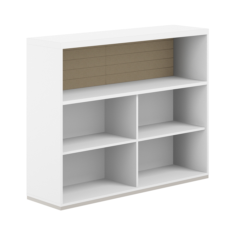 Стеллаж-комбо 1-стор. 1438 с топом, с экраном тканевым высоким AG.252.101.662.BG