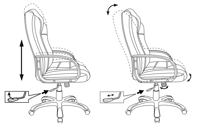 Кресло руководителя Бюрократ CH-839