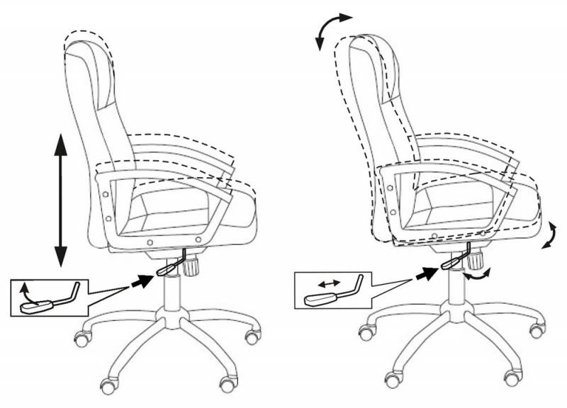 Кресло руководителя Бюрократ T-800N