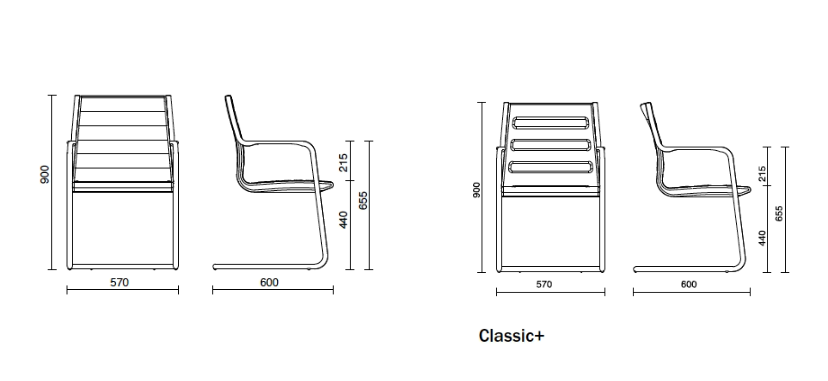 Кресло Classic Visitor chair sled base