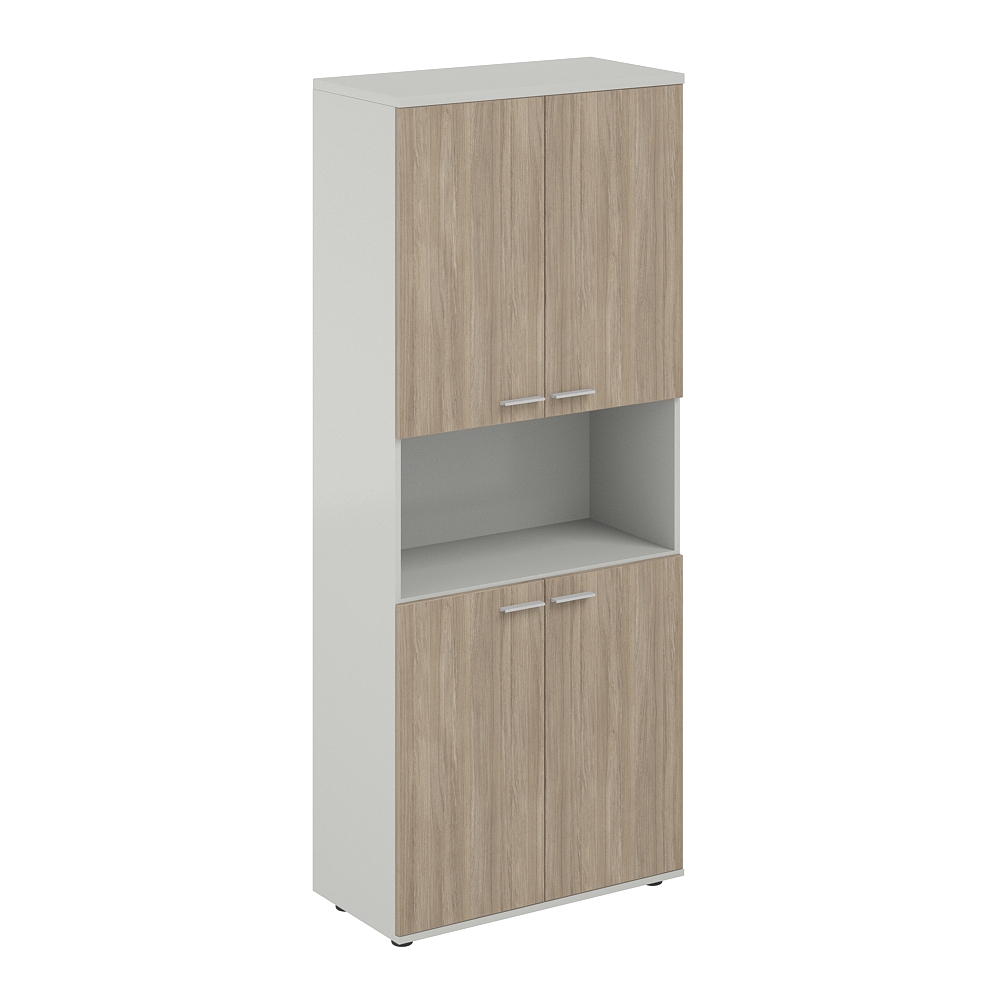 Шкаф высокий с нишей 800х400х1955, 4-х дв, з.ст ЛДСП 16 мм SG.861.SH.OD.OD