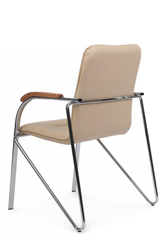 Стул Самба с деревянными подлокотниками SMB-02H Хром гальв.