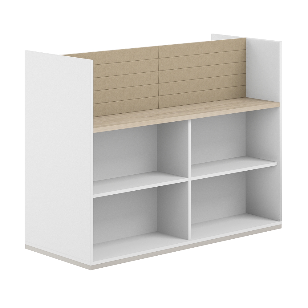 Стеллаж-комбо 2-стор. 1238, с экраном тканевым высоким AG.254.200.664.BG