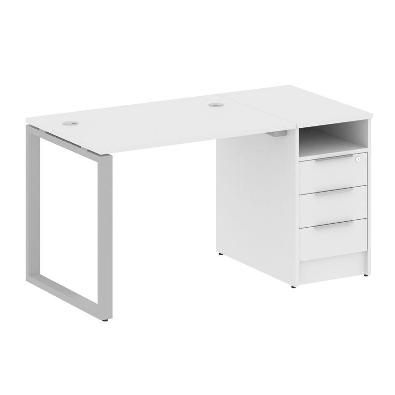 Metal System Рабочая станция с тумбой на О-образном м/к БО.РС-СТП-1.1