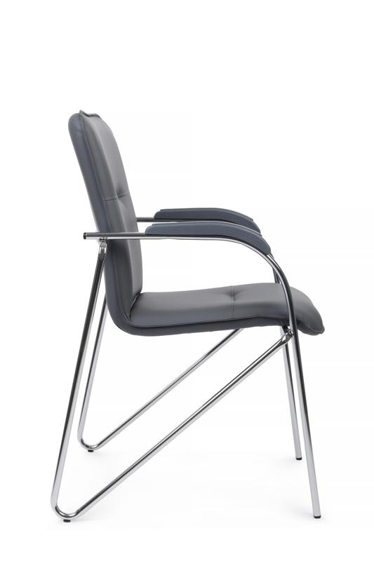 Стул Самба с пластиковыми подлокотниками SMB-03H Хром гальв.