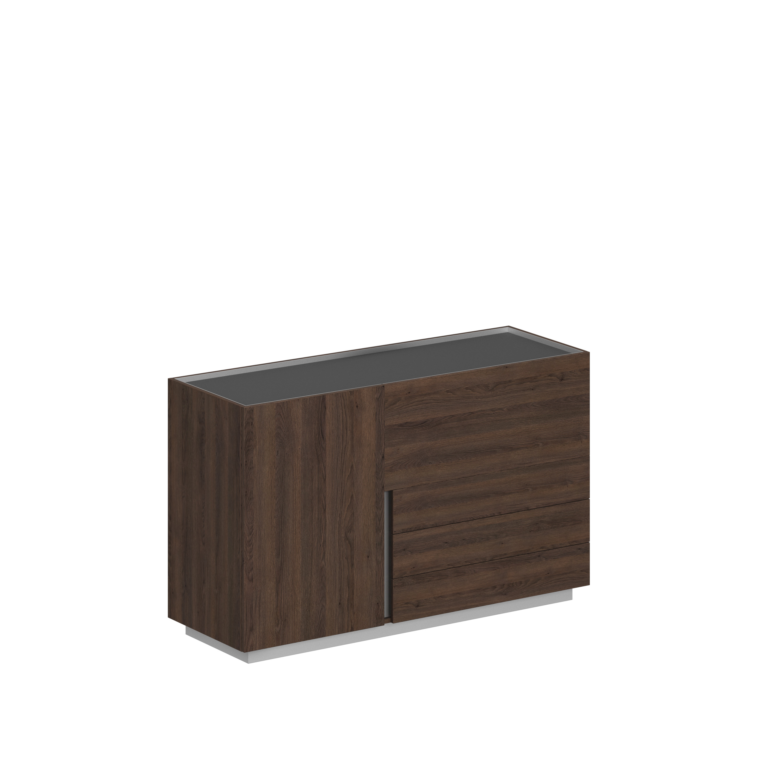 Шкаф 1600x550x975, правый OL-20-14.DT.DT.DT.R