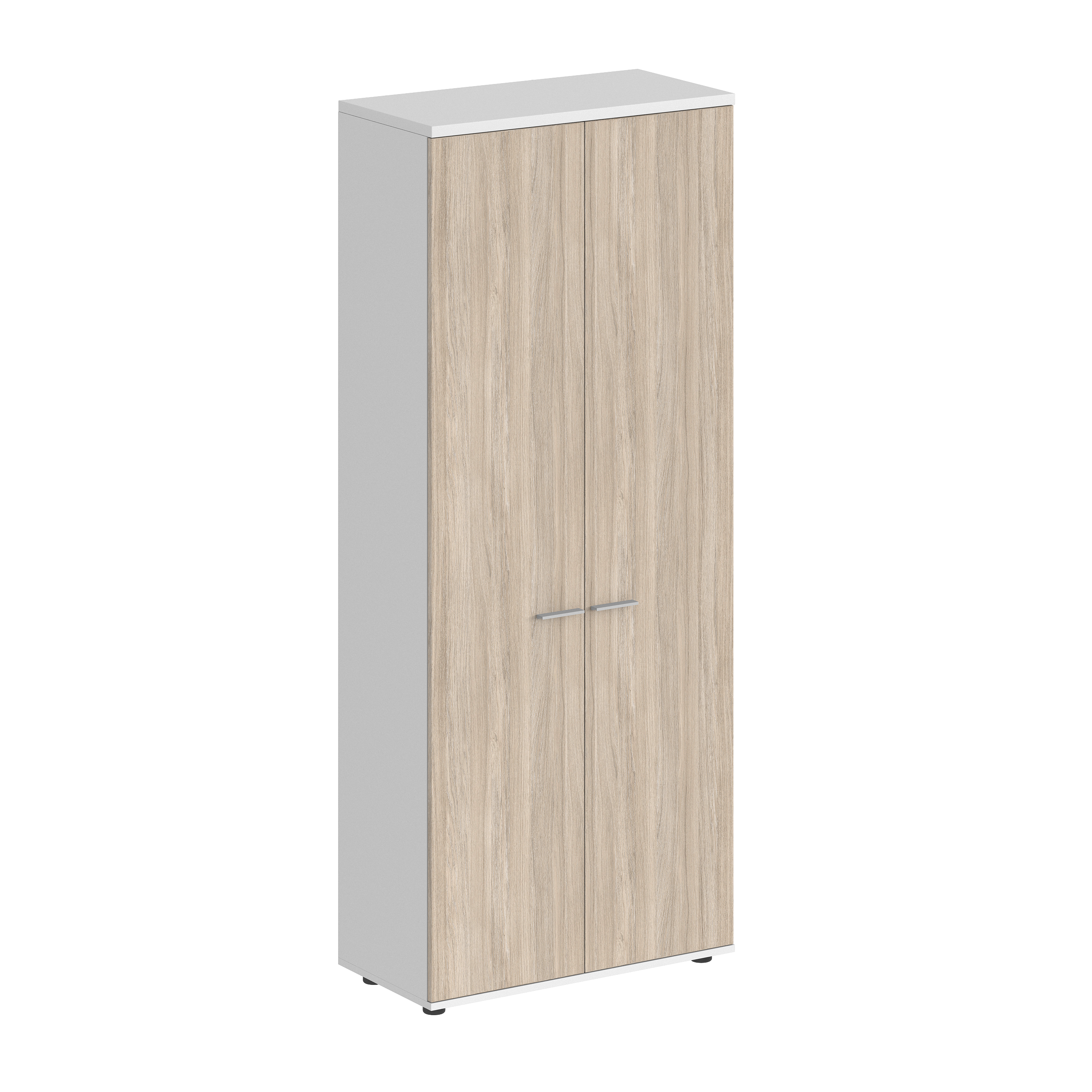 Шкаф высокий 800х400х1955, 2-х дв., з.ст ЛДСП SG.811.WH.OL