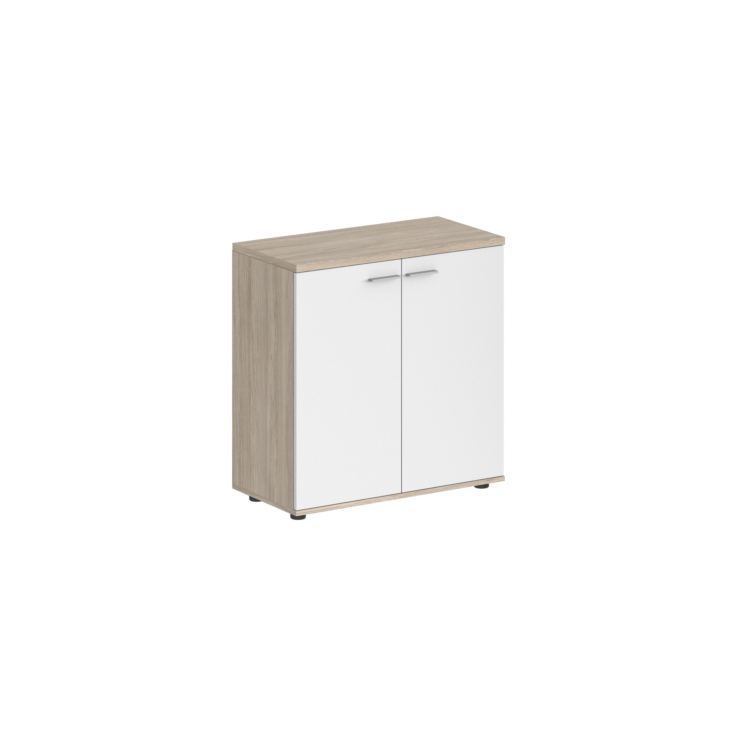 Шкаф низкий 800х400х825, 2-х дв., з.ст HDF SG.805.OL.WH