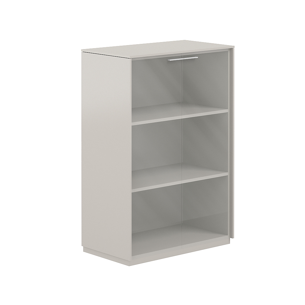 Шкаф средний со стеклом прозр. GL, обвязка GS NZ-0325.GS.GL