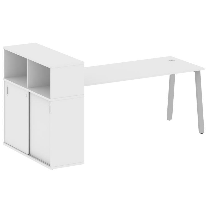 Metal System Стол письменный с шкафом-купе на А-образном м/к БА.РС-СШК-3.5 Т